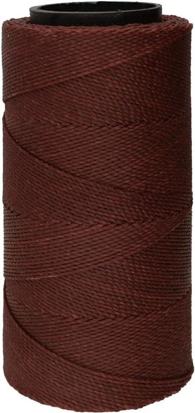 Main image of Knot It Waxed Polyester Cord Pecan Color 0.7mm Diameter Light Wax, 144 Meters (472 Feet) Per Spool Make Jewelry, Macrame, Friendship Bracelets and DIY Crafts