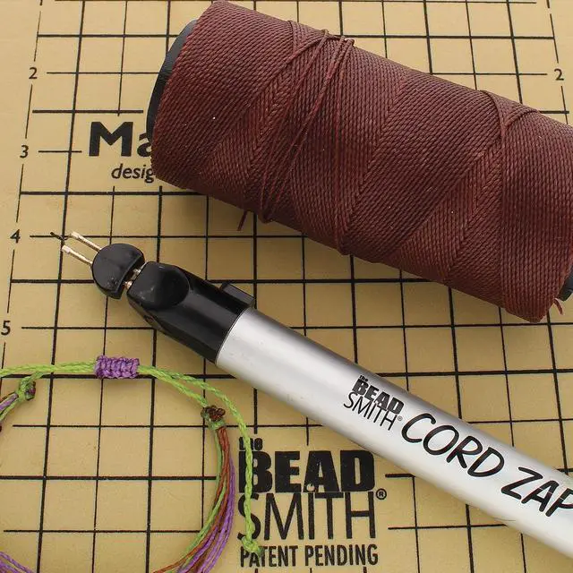 Alt view image 6 of 7 - Knot It Waxed Polyester Cord Pecan Color 0.7mm Diameter Light Wax, 144 Meters (472 Feet) Per Spool Make Jewelry, Macrame, Friendship Bracelets and DIY Crafts