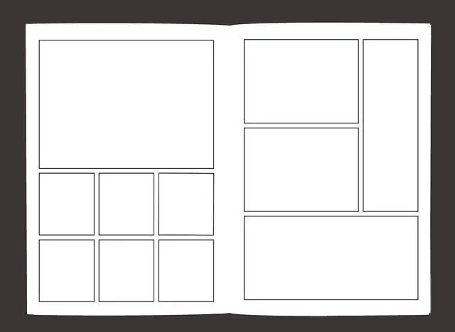 Alt view image 2 of 6 - Blank Comic Book: Variety of Templates, 2-9 panel layouts, draw your own Comics