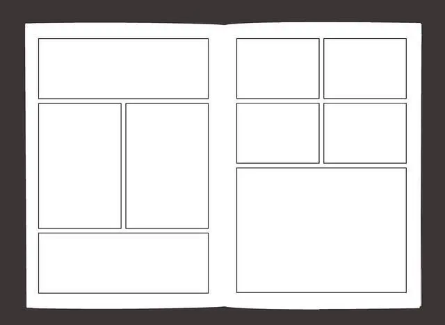 Alt view image 4 of 6 - Blank Comic Book: Variety of Templates, 2-9 panel layouts, draw your own Comics