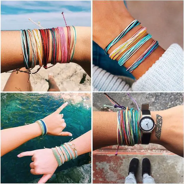 Alt view image 7 of 7 - 40 Colors 1mm Waxed Polyester Cord 437 Yard Waxed Bracelet Cord | 1mm Wax String Cord Waxed Thread for DIY Bracelets Necklace Jewelry Making Friendship Bracelet