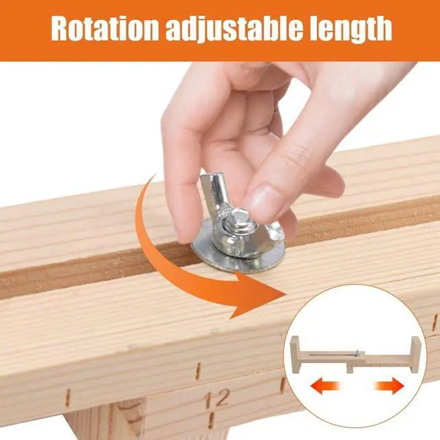Alt view image 3 of 7 - Paracord Jig Bracelet Maker, Adjustable Wooden Braiding Tool with Clips | DIY Weaving Kit with 4 Metal Clips for Bracelets, Belts, Keychains and Lanyards, Suitable for Beginners