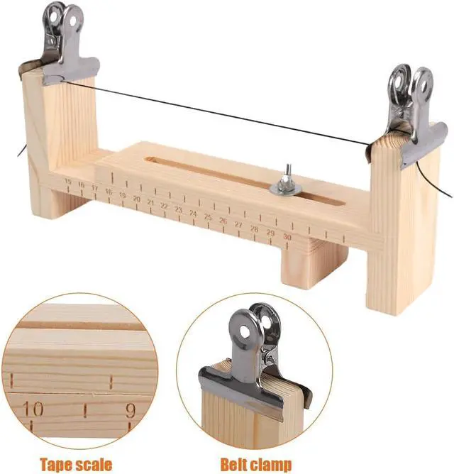 Alt view image 5 of 7 - Paracord Jig Bracelet Maker, Adjustable Wooden Braiding Tool with Clips | DIY Weaving Kit with 4 Metal Clips for Bracelets, Belts, Keychains and Lanyards, Suitable for Beginners