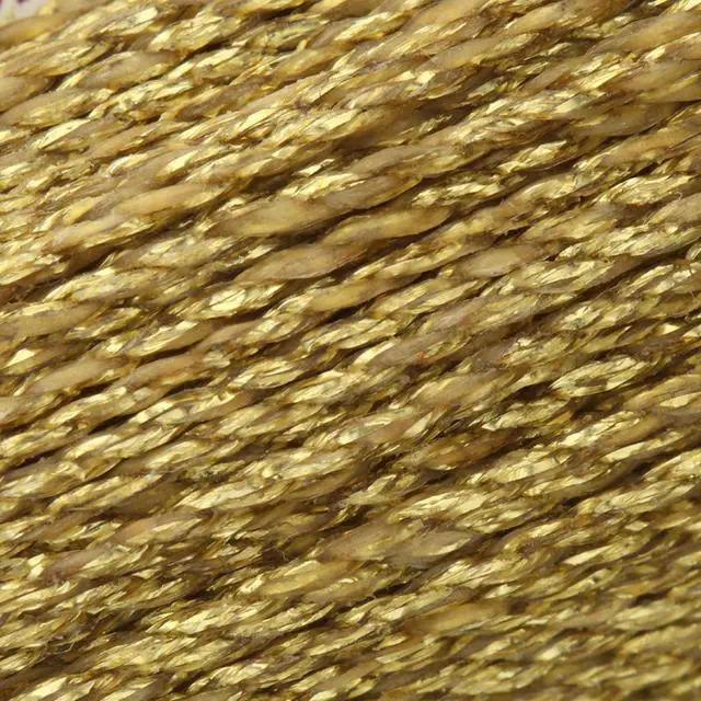 Alt view image 3 of 7 - Waxed Brazilian Cord Metallic Gold, 0.7 mm Diameter, Light Wax, 15 Yards (13.7 m)