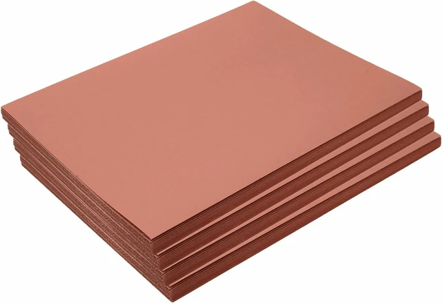 Main image of 9" x 12" Mediumweight Brown Construction Paper, 200 Sheets | Bulk Art Paper, Arts & Crafts, School Supplies, Drawing, Coloring, Painting, 3D Art