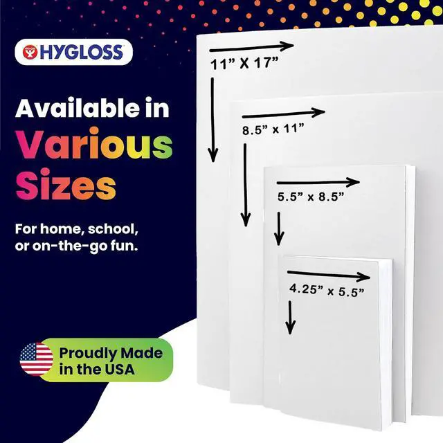 Alt view image 6 of 6 - Blank Books - Bulk 10 Pack 4.25" x 5.5" A6 White Paperback Blank Books for Kids to Write Stories, Doodle, Arts & Crafts Plain Drawing Sketchbook, Unlined Journal, Notebook Without Lines