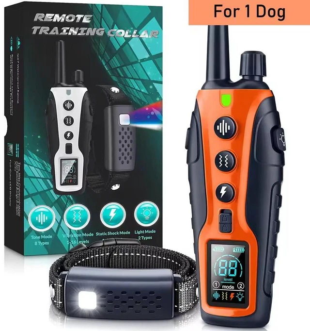 Main image of Three modes of dog training collar/3300 foot remote control/suitable for all dogs/waterproof/with LED lights