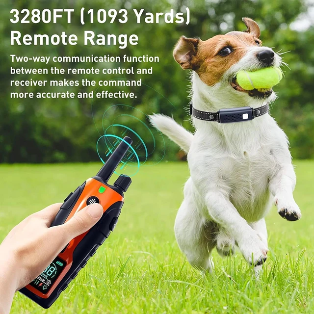 Alt view image 3 of 6 - Three modes of dog training collar/3300 foot remote control/suitable for all dogs/waterproof/with LED lights