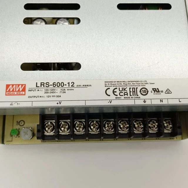 Alt view image 5 of 6 - LRS-600-12 Mean Well 600W 12V 50A Switching Power Supply