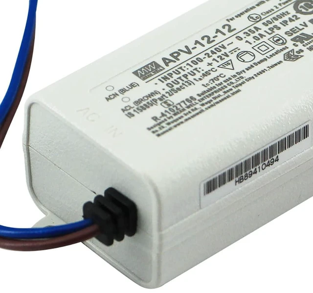 Alt view image 3 of 5 - APV-12-12 Mean Well 12W 12V 1A Switching Power Supply