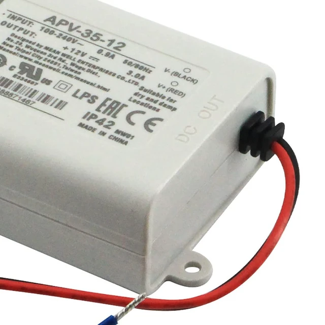 Alt view image 4 of 6 - APV-35-12 Mean Well 36W 12V 3A Switching Power Supply