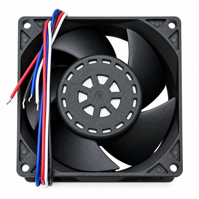 Alt view image 7 of 7 - SXDOOL SXD8038B24H-PWM 8038 24V 0.80A DC Fan, 10000 RPM, Dual Ball Bearing, PWM and FG, 4-Wire 300mm Leads