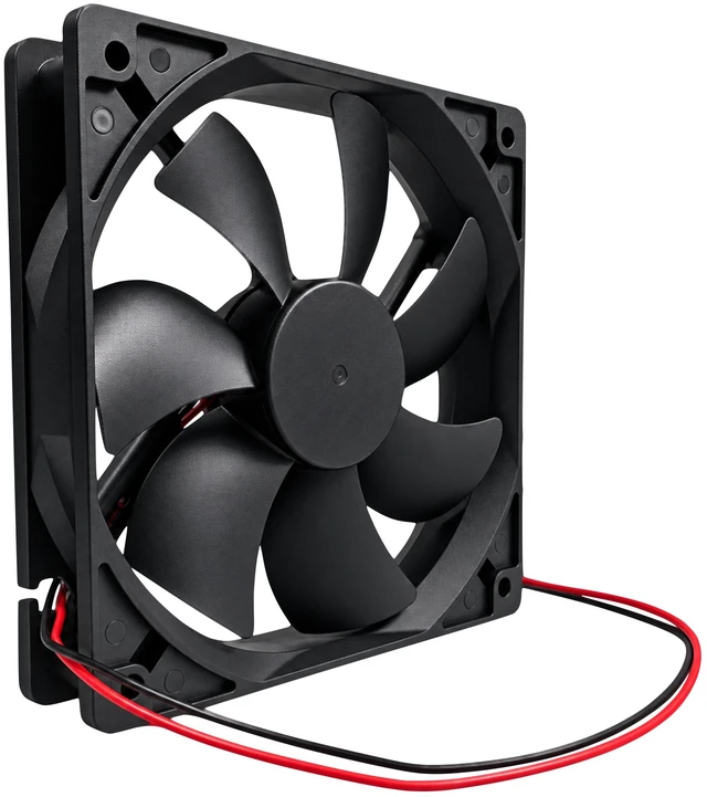 Alt view image 3 of 4 - SXDOOL SXD12025B24H 120mm 24V DC Cooling Fan, 120 x 120 x 25mm, Dual Ball Bearing, 2-Pin, 101.35 CFM