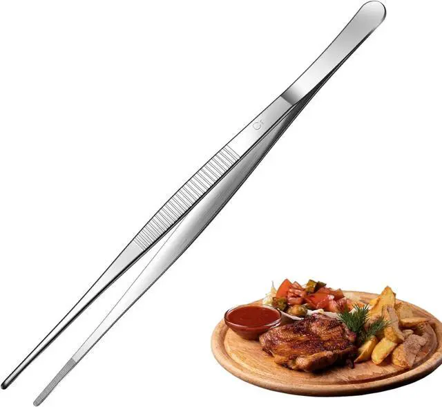 Alt view image 2 of 7 - Aniso Long Tweezers, Stainless Steel, 10 inches