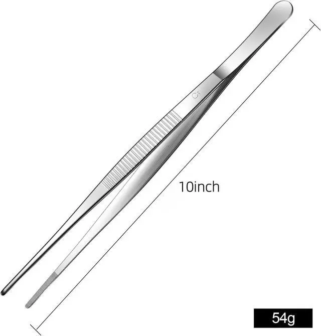 Alt view image 3 of 7 - Aniso Long Tweezers, Stainless Steel, 10 inches
