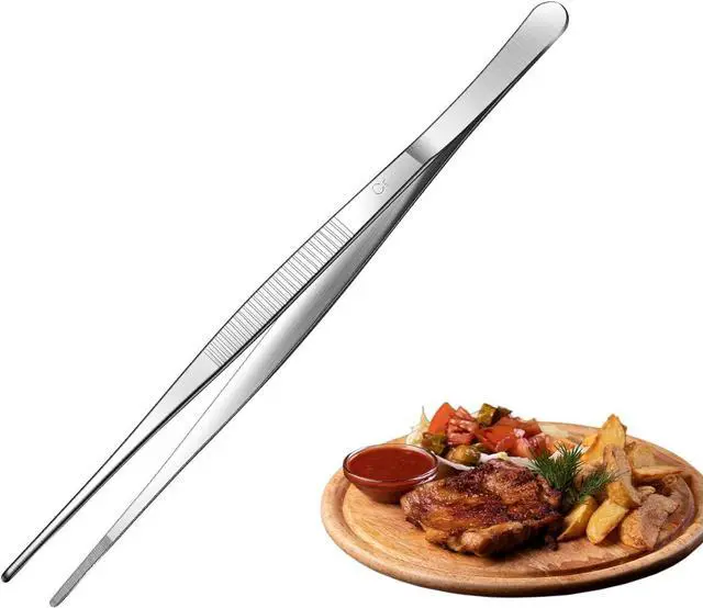 Alt view image 2 of 7 - Aniso Long Tweezers, Stainless Steel, 8 inches