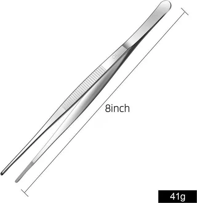 Alt view image 3 of 7 - Aniso Long Tweezers, Stainless Steel, 8 inches