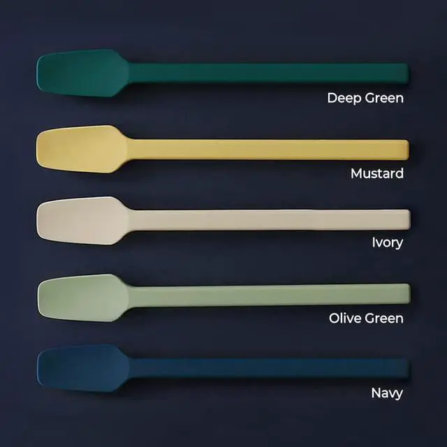 Alt view image 4 of 7 - Carrotez Small Silicone Spatula Spoon, 7.3", 1 pc - Olive Green