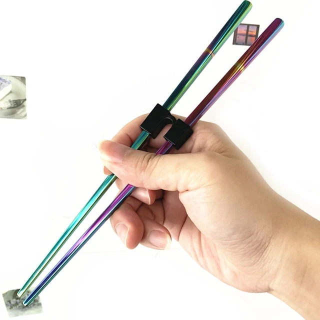 Alt view image 4 of 4 - 5pcs Reusable Chopsticks Helpers Training Chopstick Hinges Connector