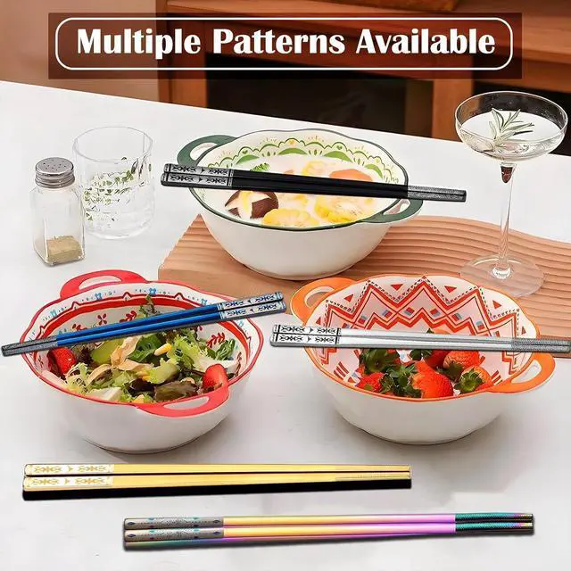 Alt view image 6 of 7 - Metal Chopsticks With Case,18/8 Stainless Steel,Reusable 1 Pair,Silvery