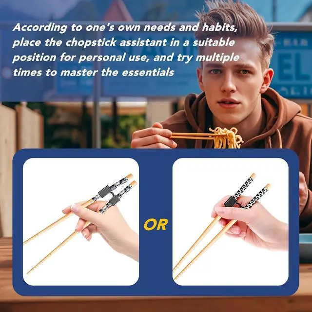 Alt view image 7 of 7 - LYART 5 Pairs Reusable Training Chopsticks Beginners for Kids Adults Learners, Japanese Wooden Chopsticks Trainers Set, Dishwasher Safe, L8.86Inch (4.Wenge)