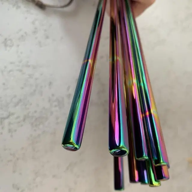 Alt view image 3 of 6 - Koolemon 5pairs Stainless Steel Chopsticks Set,Metal Chopsticks Reusable
