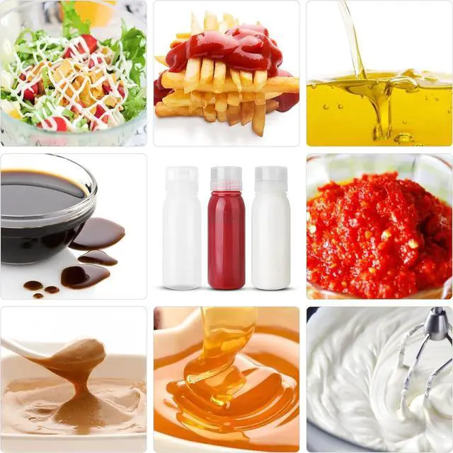Alt view image 6 of 7 - Condiment Porous Squeeze Bottles for Sauces, Salad Dressing, Ketchup 3-Pack 14 oz, Syrup Dispenser, Great for BBQ Sauce, Oil, Food-Grade PE Material