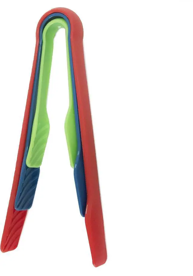 Alt view image 2 of 7 - Norpro , 10" x 8" x 6", Multi Colored Set of Tongs