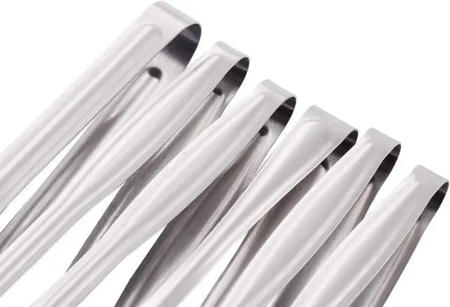 Alt view image 7 of 7 - HINMAY Small Serving Tongs Set 6" Stainless Steel Mini Tongs, Set of 6