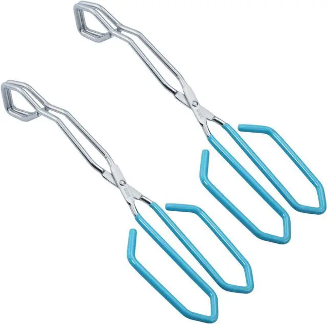 Main image of HINMAY Scissor Cooking Tongs 11" Stainless Steel Wire Tongs, Set of 2