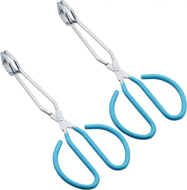 Main image of HINMAY Scissor Cooking Tongs 10 Inches Stainless Steel Wire Tongs, Set of 2