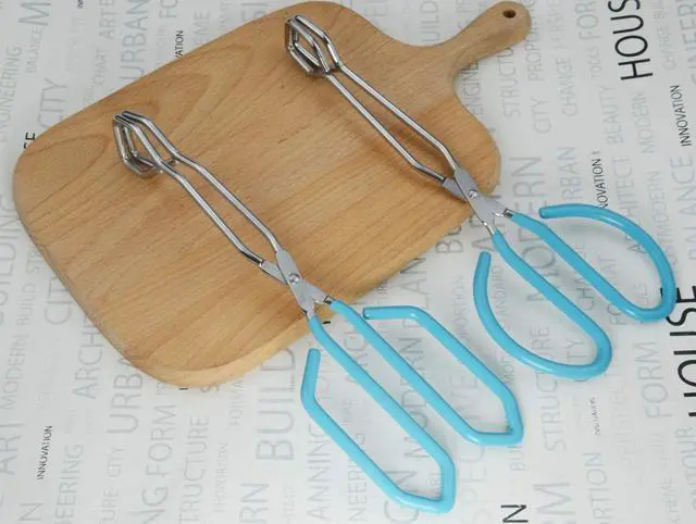 Alt view image 6 of 6 - HINMAY Scissor Style Tongs 10 Inches and 11 Inches Set, Set of 2