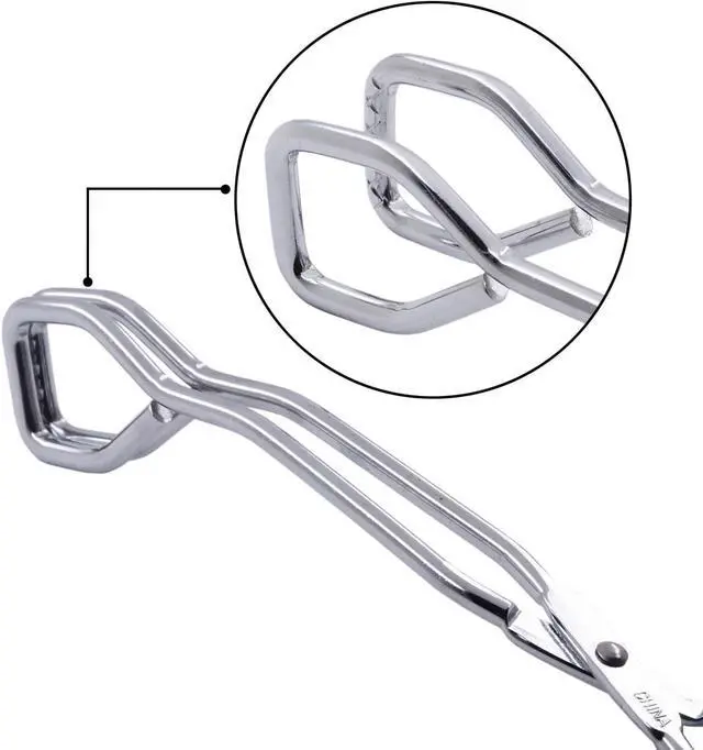 Alt view image 3 of 7 - HINMAY Scissor Cooking Tongs 11" Stainless Steel Wire Tongs, Set of 2
