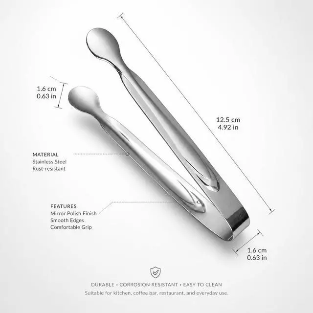 Alt view image 2 of 6 - Small Serving Tongs,Ice Tongs,Sugar Tongs,Kitchen Tiny Tongs for Appetizers,12 PCS(6 Inch)
