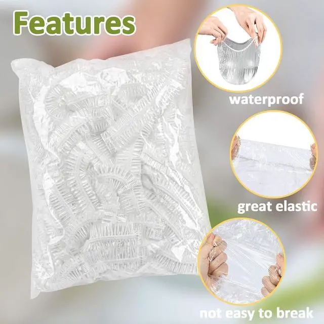 Alt view image 3 of 6 - MAQIHAN 200 Bowl Covers for Bread Proofing - Medium Plastic Wrap for Food