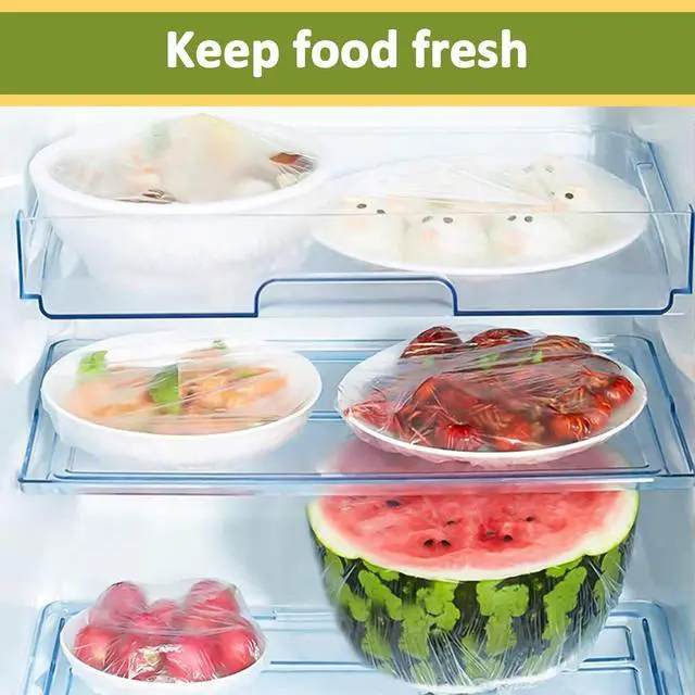 Alt view image 6 of 6 - MAQIHAN 200 Bowl Covers for Bread Proofing - Medium Plastic Wrap for Food