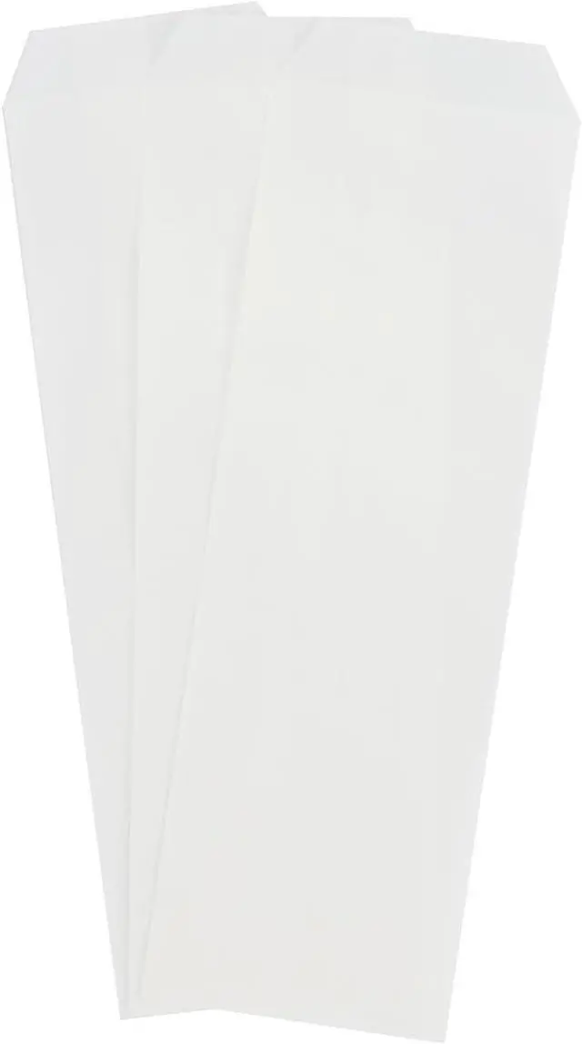 Alt view image 2 of 4 - Volanic 100PCS 3X10 Inch Semi-Transparent Glassine Waxed Paper Bags for Kitchen Cutlery Chopsticks Utensils Holder Wedding Party Tableware Silverware Flatware