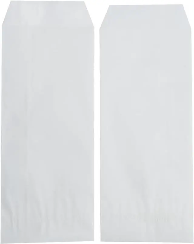 Alt view image 4 of 4 - Volanic 100PCS 3X10 Inch Semi-Transparent Glassine Waxed Paper Bags for Kitchen Cutlery Chopsticks Utensils Holder Wedding Party Tableware Silverware Flatware