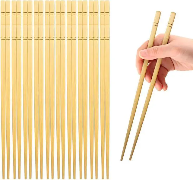 Main image of 9.5 Inch X 20 Pairs Chopsticks,Reusable,Simplea and Minimalistic Design,More Size Choices 7"/9.5"/12"