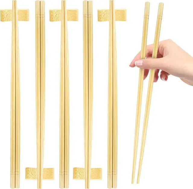 Main image of 12 Inch X 5 Pairs Chopsticks,Reusable,Extra Long Simplea and Minimalistic Design,More Size Choices 7"/9.5"/12"