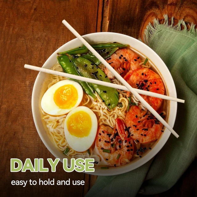 Alt view image 5 of 7 - 8.5 Inch X 25 Pairs Disposable Chopsticks,Simplea and Minimalistic Design,More Size Choices 7"/8.5"/9.5"/12"