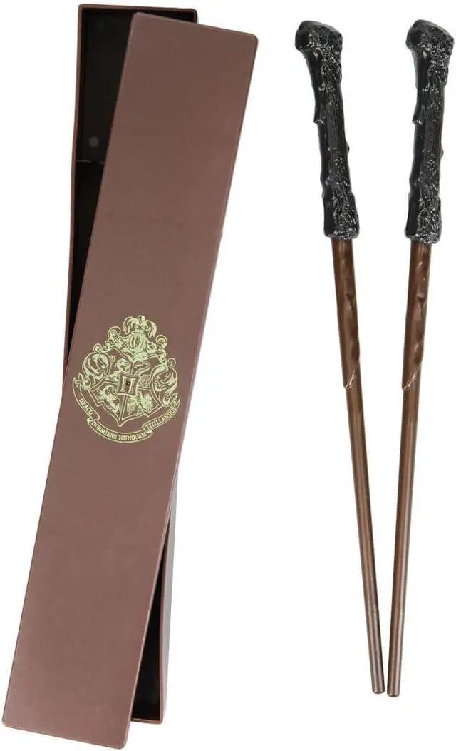Main image of Paladone Harry Potter Wand Chopsticks in Box | Includes 2 Chopsticks & Storage Case | Practical & Magical Harry Potter Dinnerware Gift For Fans