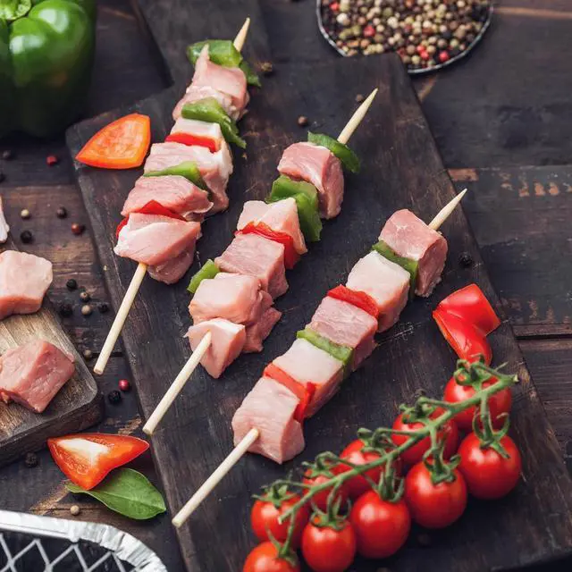 Alt view image 4 of 6 - Bamboo Skewers 10 Inch Wooden Skewers Sticks for Grilling, BBQ, Shish Kabob, Fruit, Yakitori. More Size Choices 8"/12", 100 PCS (10inch X 4mm)