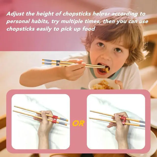 Alt view image 4 of 6 - EAEDMY 7 Pairs Training Kid Adult Chopsticks and Trainers for Beginners, Japanese Wooden Beginners Training Chopsticks Helpers Set, Reusable, Dishwasher Safe, L8.86Inch (2.Japanese pattern B)