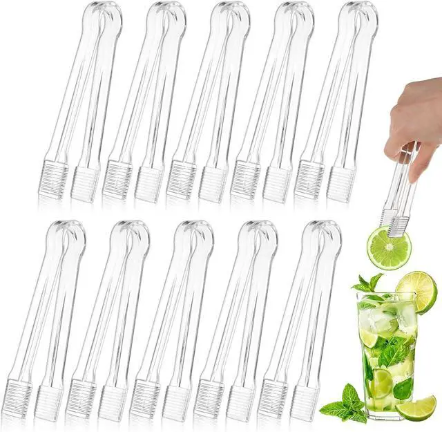 Main image of PEASUG 10 PCS Plastic Serving Tongs, Disposable Plastic Tongs