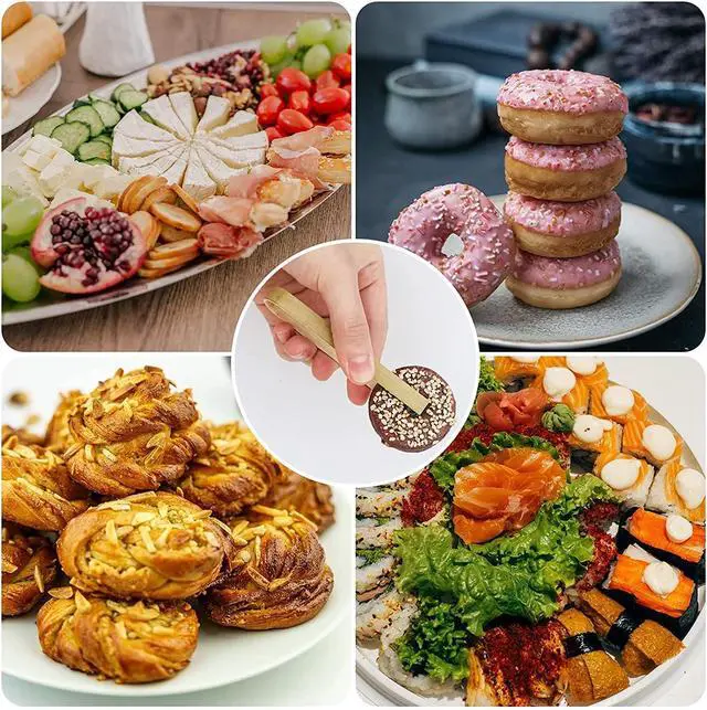 Alt view image 6 of 6 - Luter 20pcs Wooden Mini Tongs