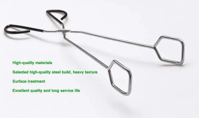 Alt view image 4 of 6 - Hiash 16 Inch Extra Long Stainless Steel Kitchen Scissor Tongs, Non-Slip Comfortable Red Grip, Heat Resistant for BBQ and Cooking