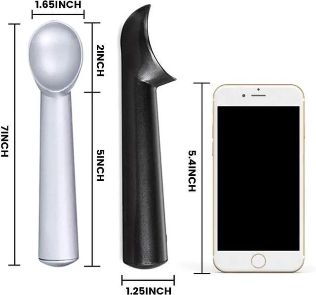 Alt view image 3 of 7 - HANSGO Ice Cream Scoop, Nonstick Anti-Freeze Ice Cream Scooper, 7 Inch