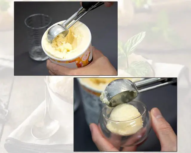 Alt view image 7 of 7 - DS. DISTINCTIVE STYLE Mini Cookie Scoop #100-2 Teaspoon Scoop - Mini Ice Cream Scoop, Made of Food Grade 304 Stainless Steel with Comfortable Rubber Grip Handles