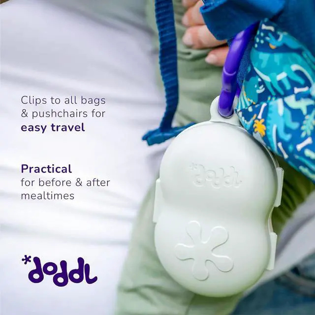 Alt view image 4 of 7 - doddl Toddler Travel Utensil Case, Fits Toddler Fork, Spoon and Knife Sets, Clips to Bags & Strollers, Travel Essentials, Dishwasher Safe (Case Only)
